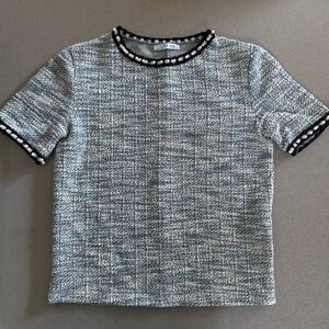 Zara Tweed Style Top